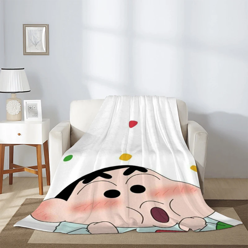 

Cute C-Crayon Shin Chans Blankets for Decorative Sofa Blankets for Bed Furry Kid's Blanket Summer Comforter Throw & Throws Child