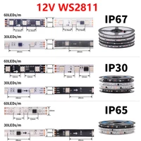 WS2812B WS2811 WS2813 WS2815 5050 RGB Smart LED Strip 5V 12V WS2812 Light Individually Addressable IC 30/60/144Pixels/Leds/m DC - Image 2