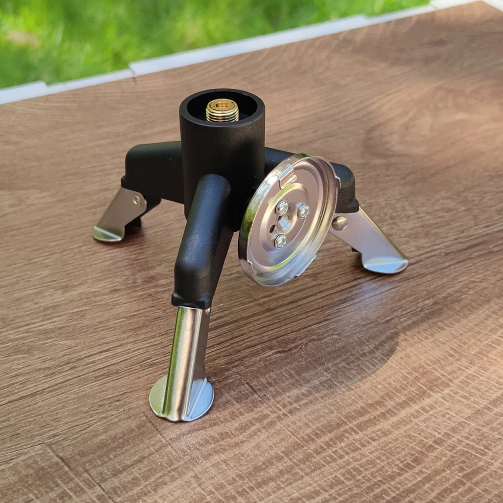Outdoor Tripod Gas Stove Connector Ultralight Tank Stand Adapter Three Legs Gas Tank Adapter Camping Hiking Equipment