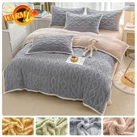 Winter Warm Blankets Fluffy Blanket for Bedroom Comfortable Blankets Soft Bed Covers Solid Color Autumn Bedspread Bed Suppiles 1