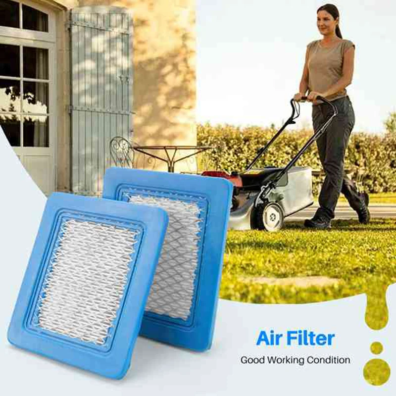10 Pack 491588S Air Filter Replace for Briggs Stratton 491588 4915885 Flat Air Cleaner Cartridge Lawn Mower Filter