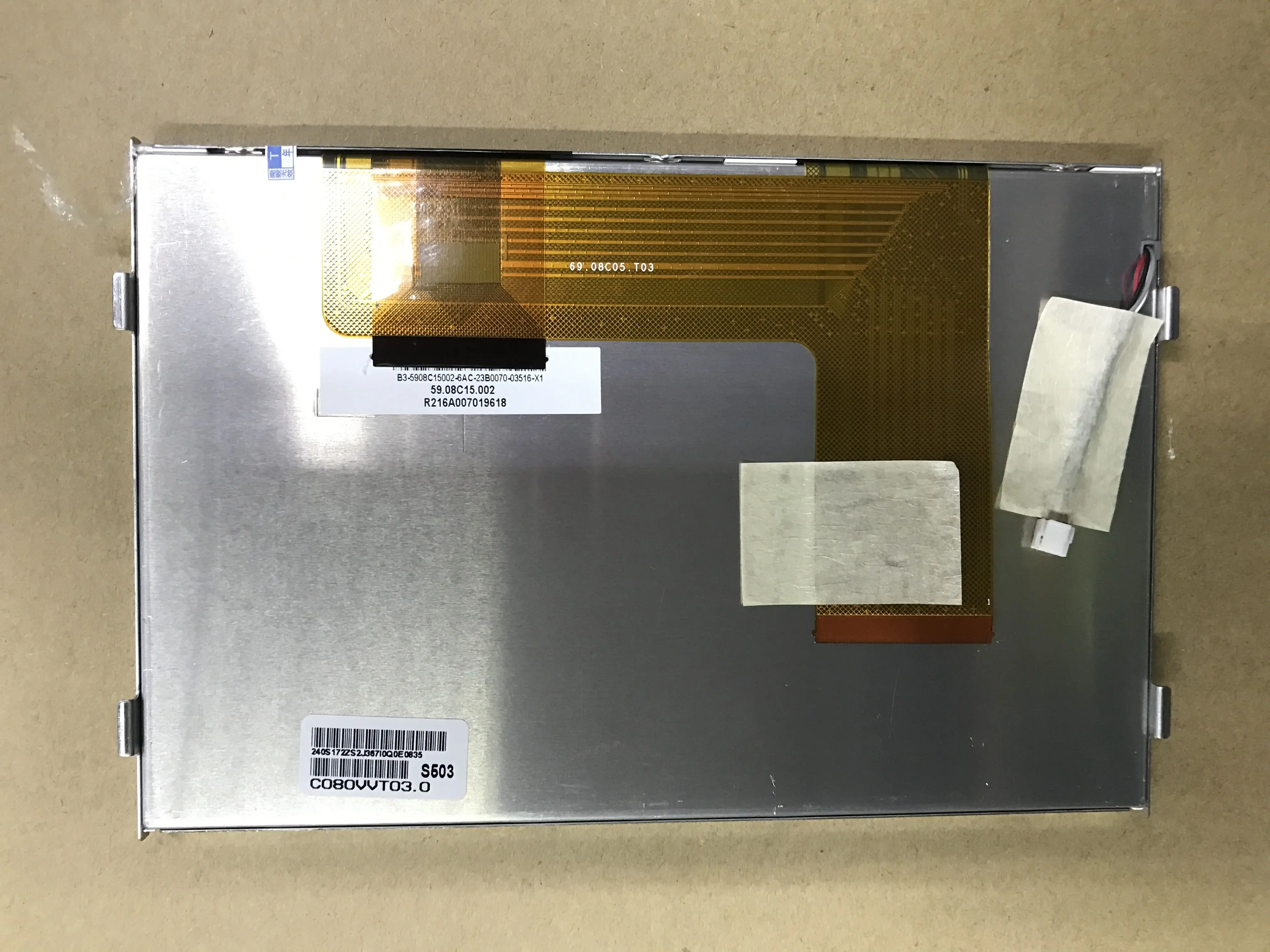 C080VVT03.0 C080VVT03.2 C080VVT03 0 2 8인치 LCD 디스플레이(Auo 오리지널 VW 자동차 GPS 네비게이션 59.08C15.003용)