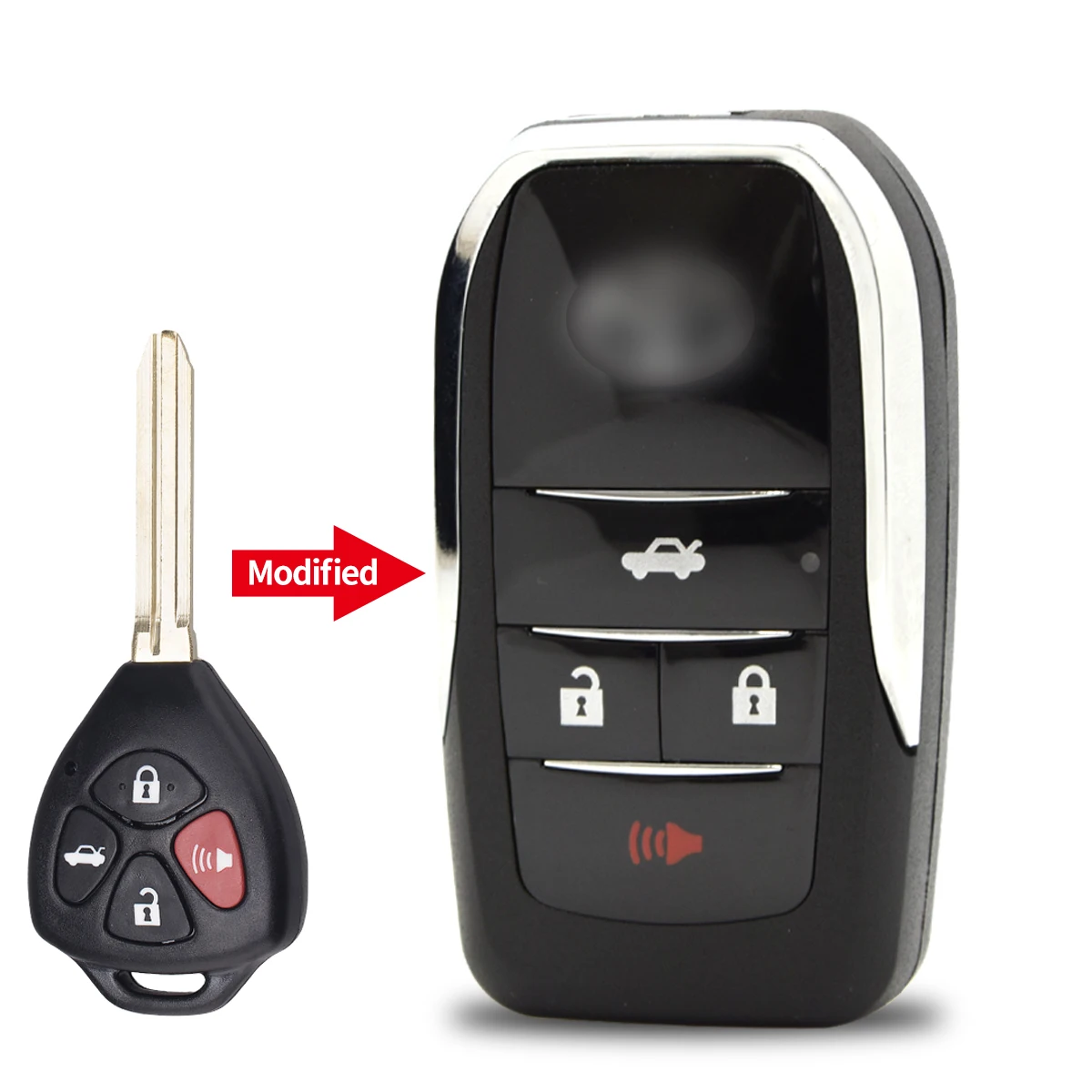 Okey Remote Car Key guscio modificato per Toyota Corolla Camry RAV4 Avlon Crown Reiz Yaris Prado Flip Hosing TOY43 TOY48 TOY47 - Sbefc0db10a15413baeaa7d8c58f4d227F