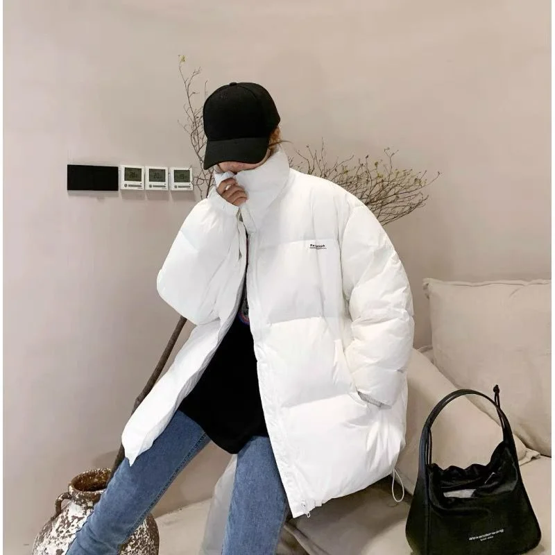 2023 New Women Down Jacket Winter Coat Female Short Parkas Loose Given To Philandering Outwear Thick Bread Jacket Overcoat women thick bread jacket short down cotton parkas overcoat korean style loose winter 2021 new fake two piece hooded tops coats