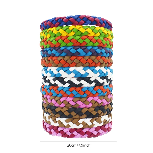 12/24pcs Anti Mosquito Repellent Bracelet Wristband Natural Insect Protection Pest Rejector Reject Control Bands Adults Kids 6