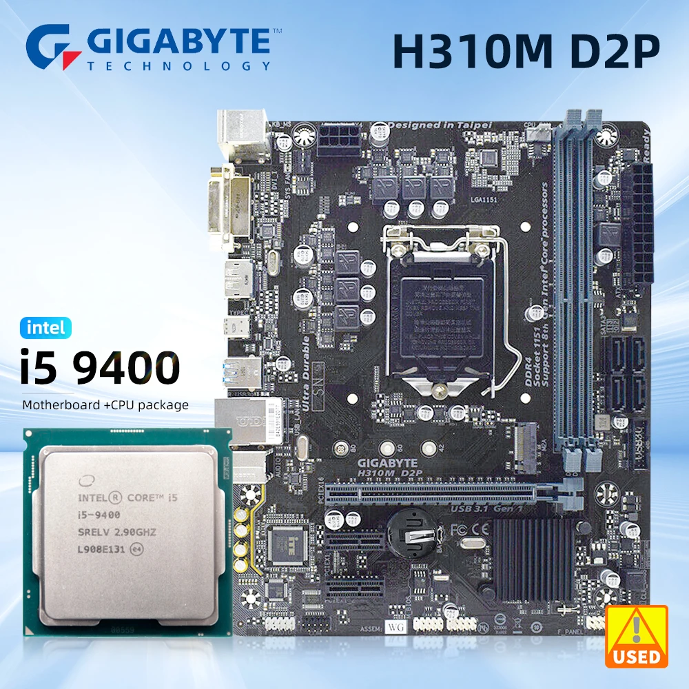 GIGABYTEH310MMotherboardPackageH310MD2PWithCorei59400