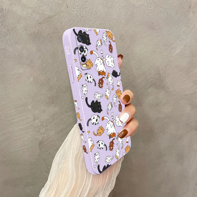 Cat-Themed Rolling Phone Case Cover