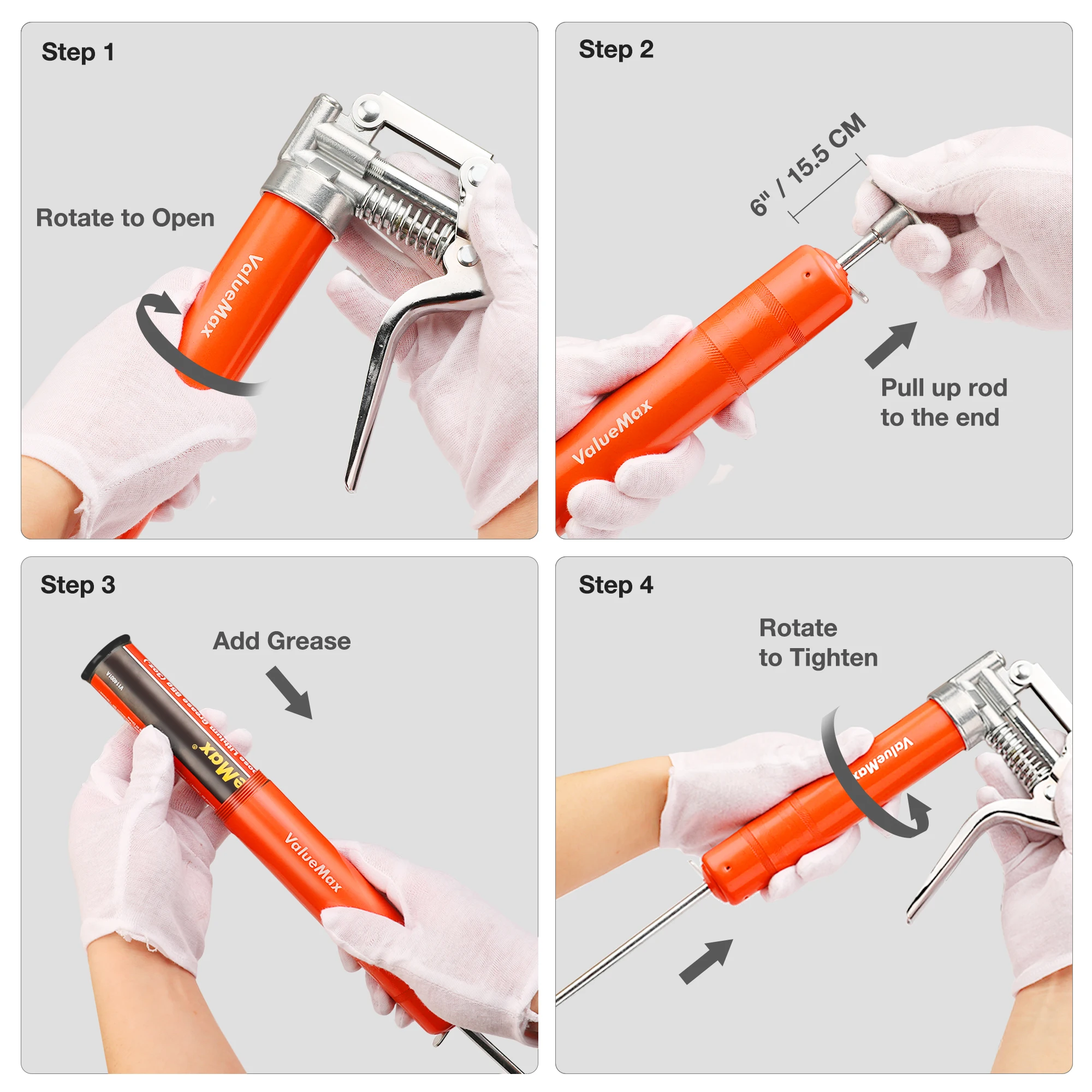 Grease Gun 3500PSI Grease Gun Mini Pistol Grip Gun Set Syringe for Oil And Car Lubrication SUV Trucks with Flexible Extension Hose