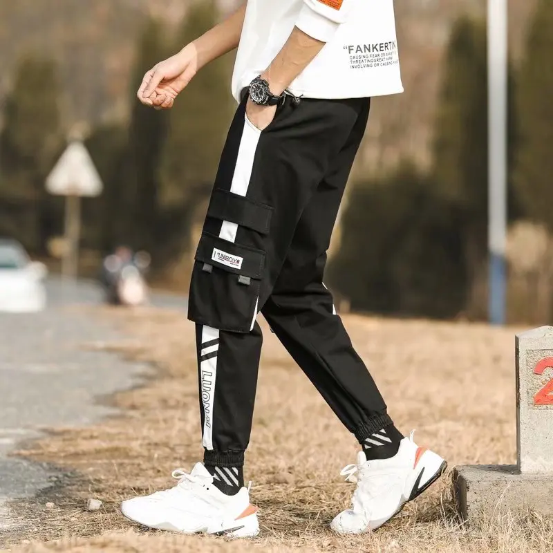 Nieuwe Mode Gedrukt Mannen Harembroek Hip Hop Casual Streetwear Joggers Mannen 2023 Zomer Mode Elastische Taille Broek LBZ45