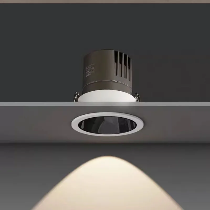 실내 LED 다운 라이트 스포트 라이트, 고효율 눈부심 방지 스포트 라이트, 6 개, 10W