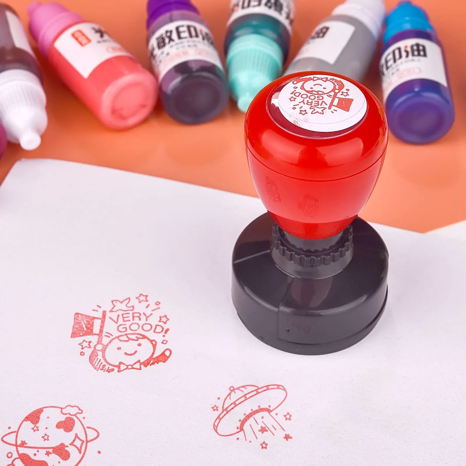 Vibrant 10ml Multi-Color Stamp Refill Ink for Office & School Supplies