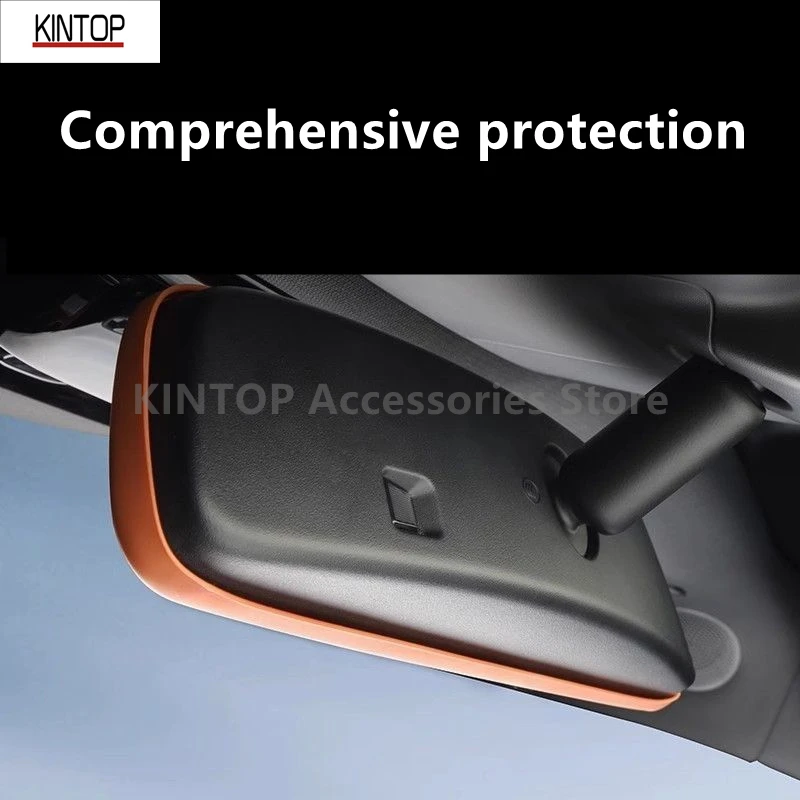 For LI AUTO LIXIANG L7/L8/L9 22-23 Interior Rearview Mirror Silicone Protective Cover Decoration Automotive Accessories Refit
