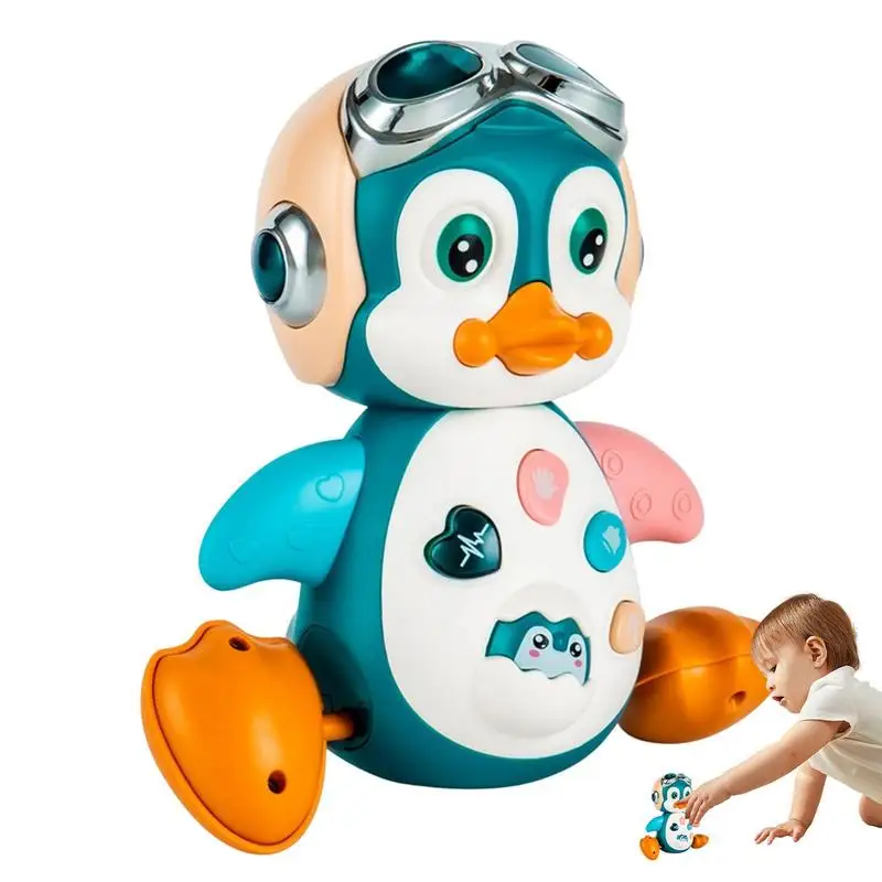 Crawling Toy Boys & Girls Penguin Moving Infant Toys Preschool Educational Development Toy With Light And Music Dancing Singing