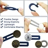 Button Extenders for Pants Women Men Jeans Free Sewing Adjustable Retractable Waist Extenders Button Waistband Collars Extenders 5