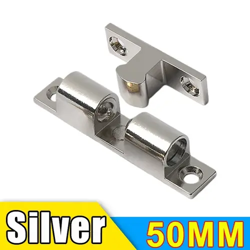 Wholesale Furniture Door Ball Latch Brass Double Roller Spring Ball Catch Latches Cabinet Closet Door Adjustable Tension Latch - Image 8