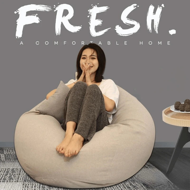 

Lazy BeanBag Sofa Chairs Cloth Bean Bag Without Filler Lounger Seat Puff Couch Tatami Gift For Children And Adults Floor Cushion