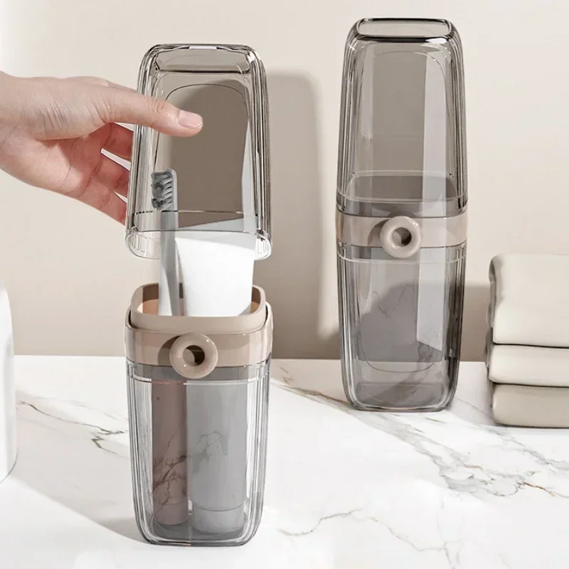 Toothbrush Travel Containers Transparent Portable Toothbrush Case Outdoor/business Trip/travel Acessories