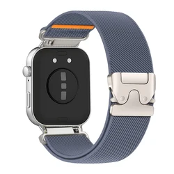 Sport Nylon Bracelet Strap for Smartwatches - Parachute - Style Replacement Band (Blue gray)