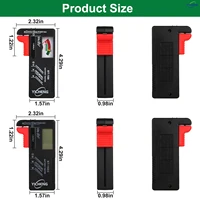 YICHENG (2 Pcs) Battery Tester, Universal Battery Checker for AA / AAA / C / D / 9V / 1.5V Button Cell Batteries,BT-168/BT-168D 5