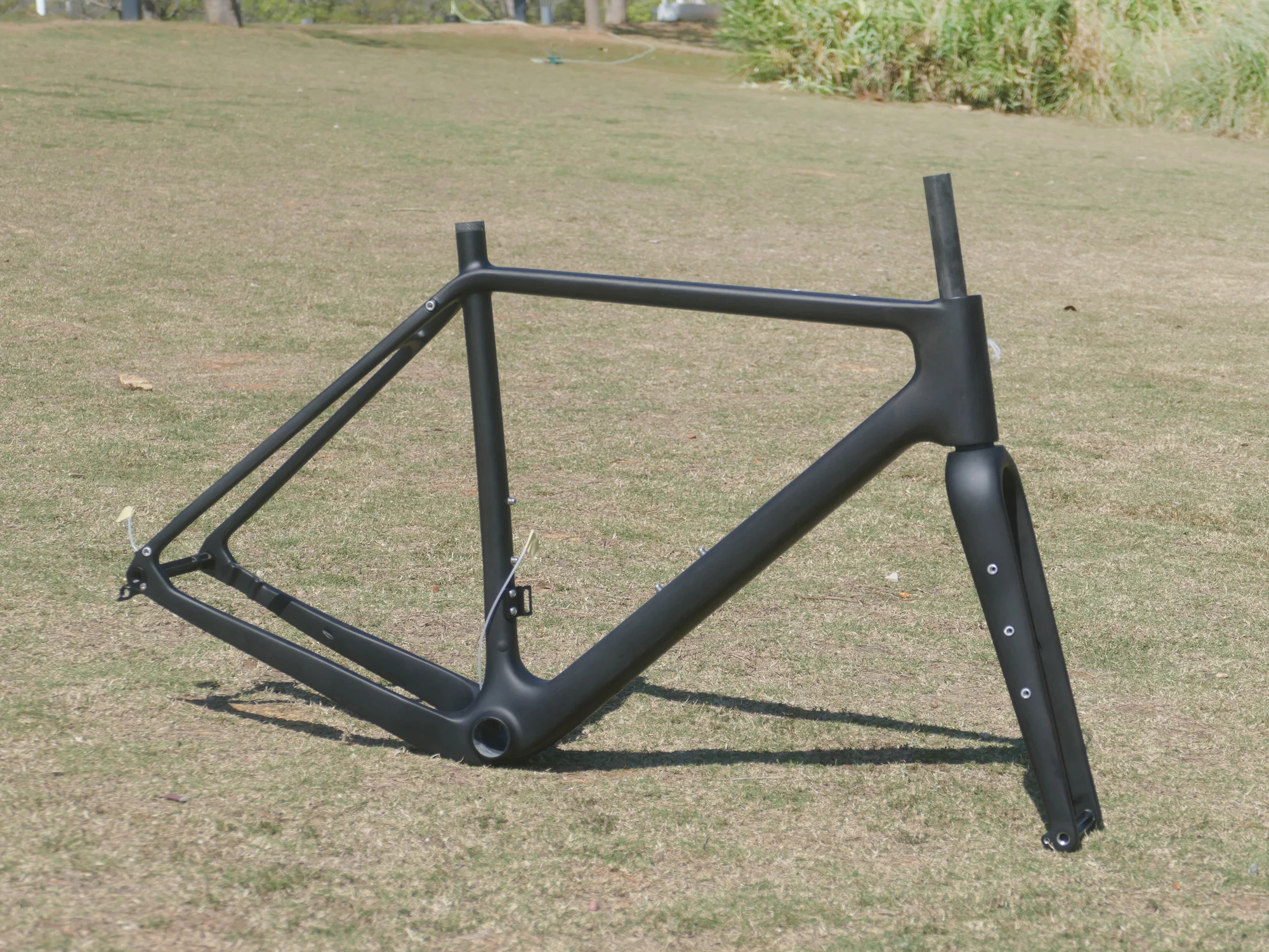 FE-03 Brand New Highest Modulus Full Carbon Toray T1000 Black Matt Gravel Bike Bicycle Gravel Frame Fork Headset Thru Axle Clamp