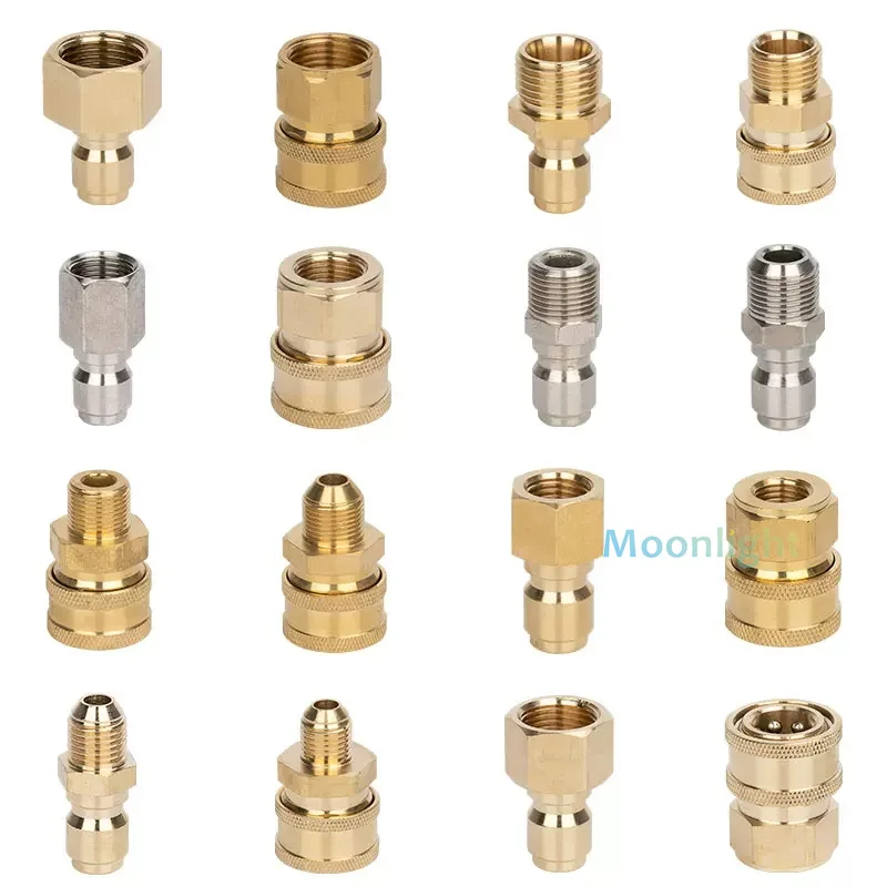 1PCS High Pressure Washer M14 M18 M22 Adapter Quick Connector Quick Release Fitting Power Washer Fast Connection Coupler
