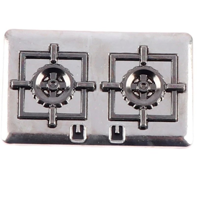 1Set 1:12 Dollhouse Miniature Gas Stove Metal Model Toy Doll House Decor