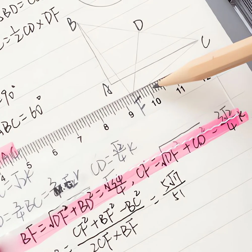 M&G 7 Pieces Drawing Set (Compass + Eraser + Ruler Triangular Ruler / Protractor) for Student Exam