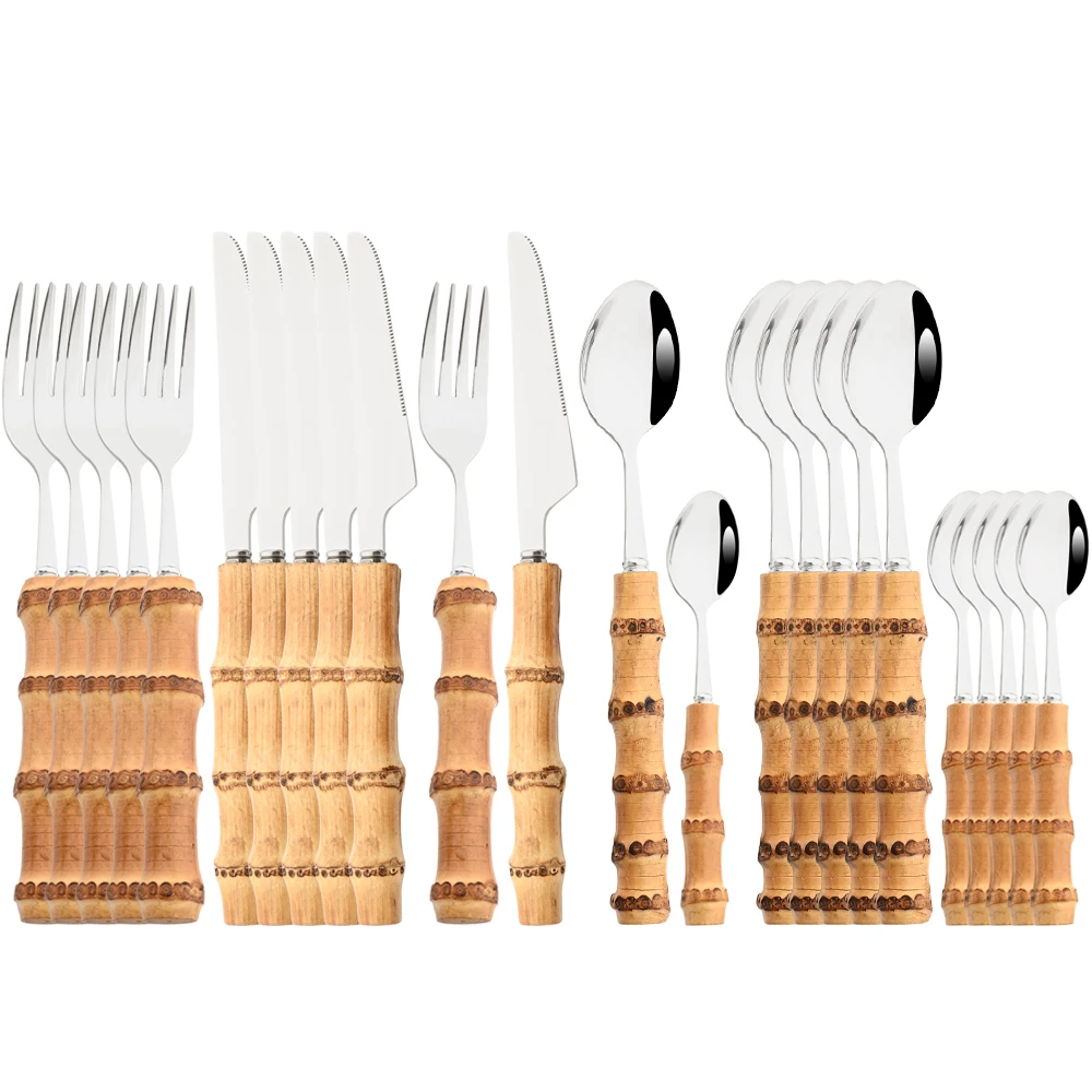 Novoce Servies 30-delig Helder Zilver Zilverwerk Bestekset Roestvrij Staal Bestek Vaatwasmachinebestendig Voor 6 Diner Service Kleur 30 Stuks Paars Gouden