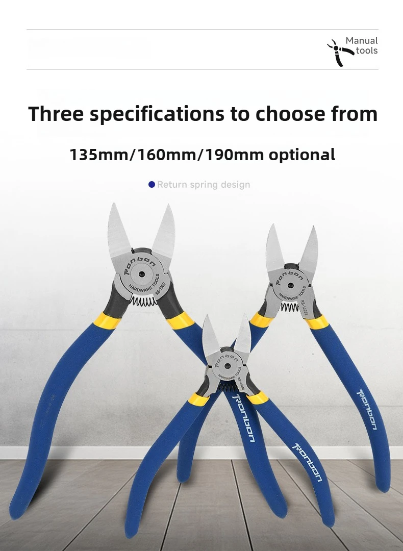 5/6/8 zoll Professionelle Schneiden Zangen Abisolieren Werkzeug Seite Cutter Kabel Grate Nipper Elektriker DIY Reparatur Hand Werkzeuge – Detail 3