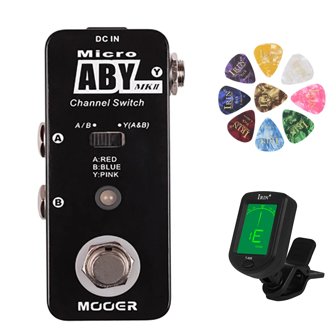 

MOOER ABY MKII Guitar Effect Pedal with True Bypass Full Metal Shell Mini Channel Switch Guitar Pedal Guitar Accessories