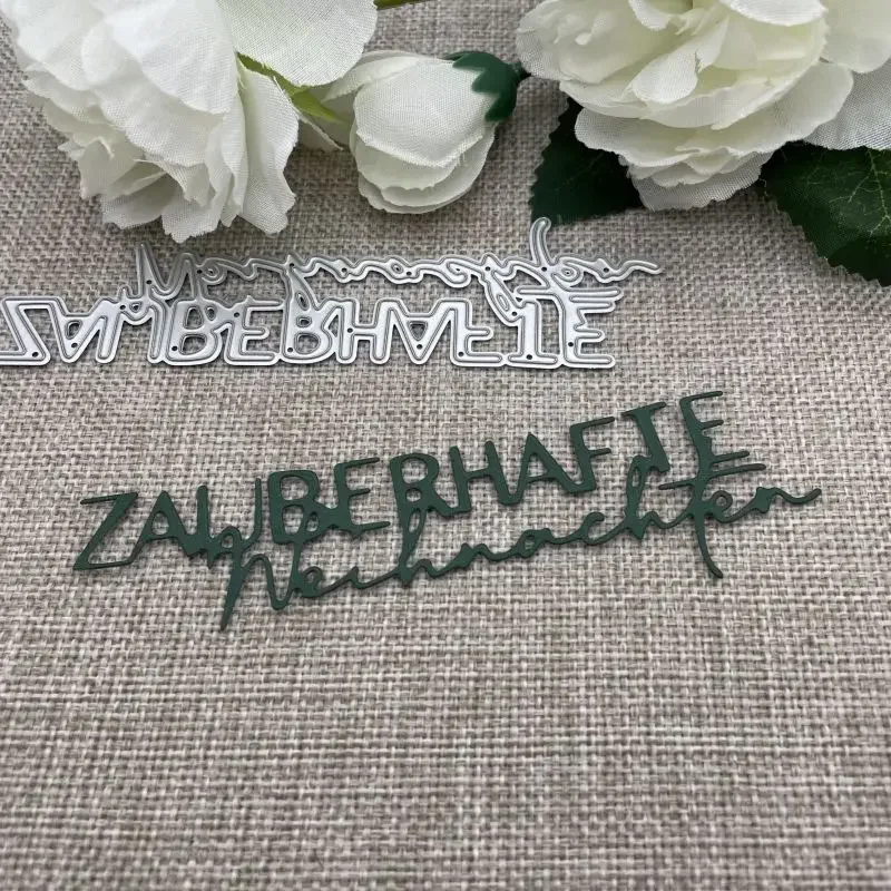 Metall-Stanzformen für Buchstaben-Dekoration, Schablonen für DIY-Scrapbooking, dekorative Prägung, Handarbeit, Stanzform, Schablone