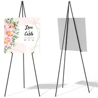 Display Stand Adjustable Height Anti-slip Solid Collapsible Fixed Poster Metal Wedding Sign White Easel Stand The Party 1