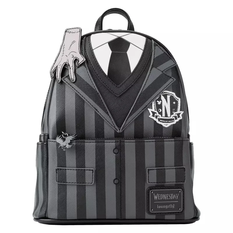 thumbnail image 1 of Loungefly The Nightmare Before Christmas Tarot AOP Mini Backpack Halloween Cosplay Leather Bag, 1 of 5