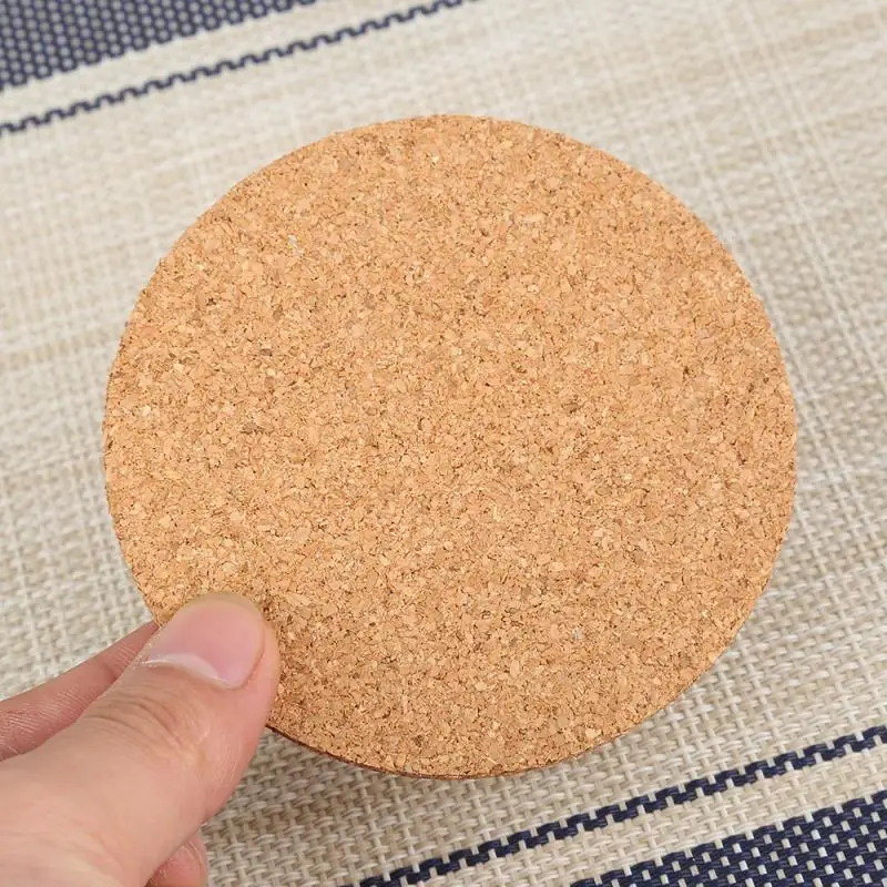 Natural Round Wooden Coaster 6