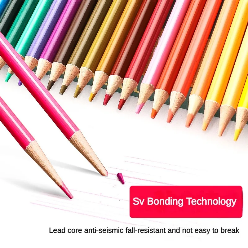 Lápices de colores profesionales de plomo, juego de lápices de acuarela para  dibujar, material escolar de