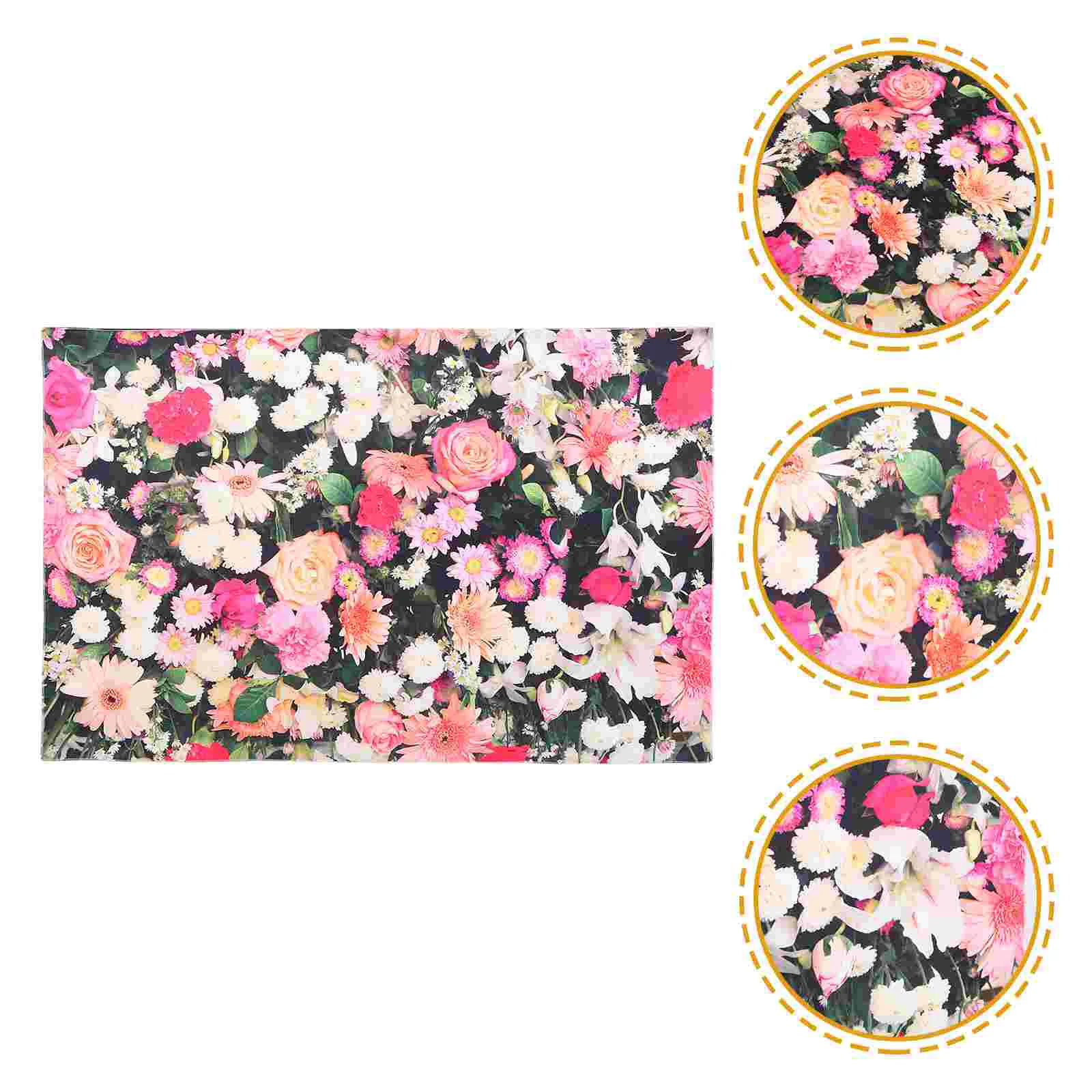 

Flower Wall Tapestry Printing Wall Hanging Backdrop Tapestry Decorative Beautiful Valance