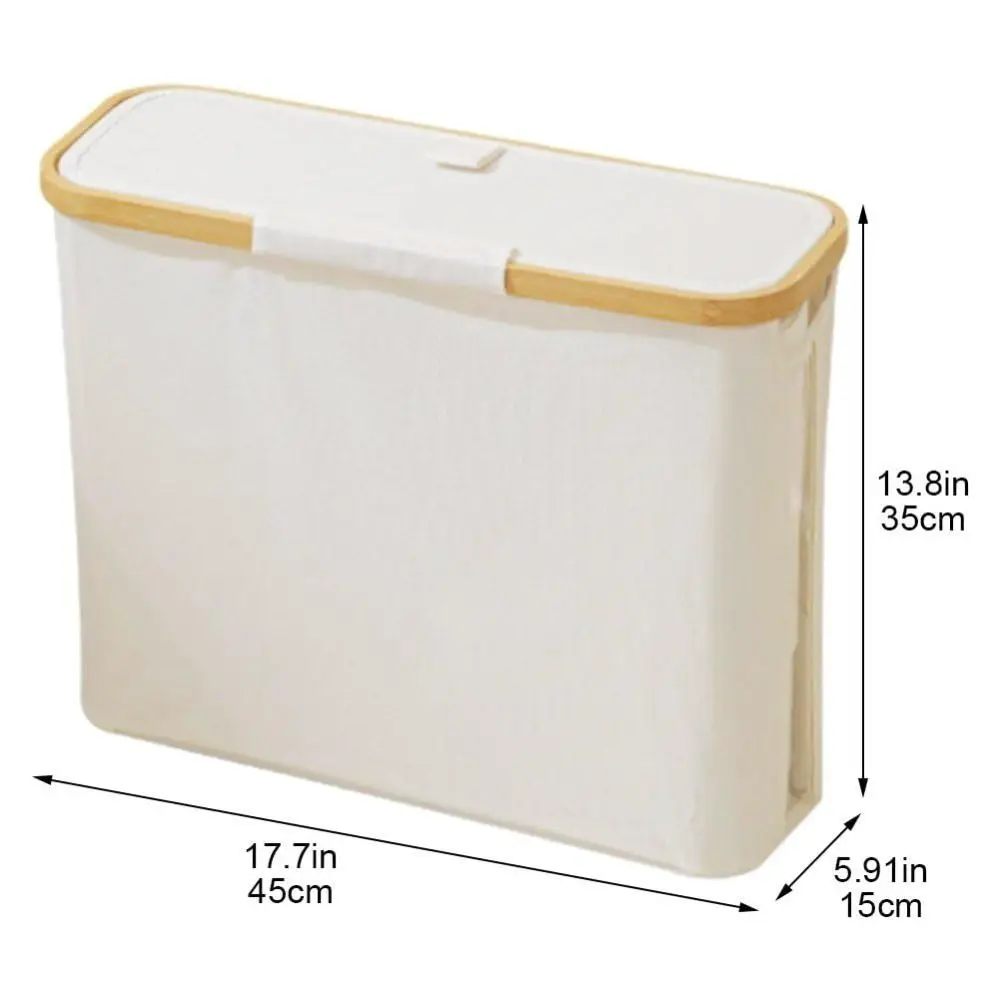 Bamboo Toilet Paper Basket Multifunctional Foldable Toilet Paper Storage Cabinet With Lid Large Capacity toilet paper holder toilet paper rack toilet roll holder