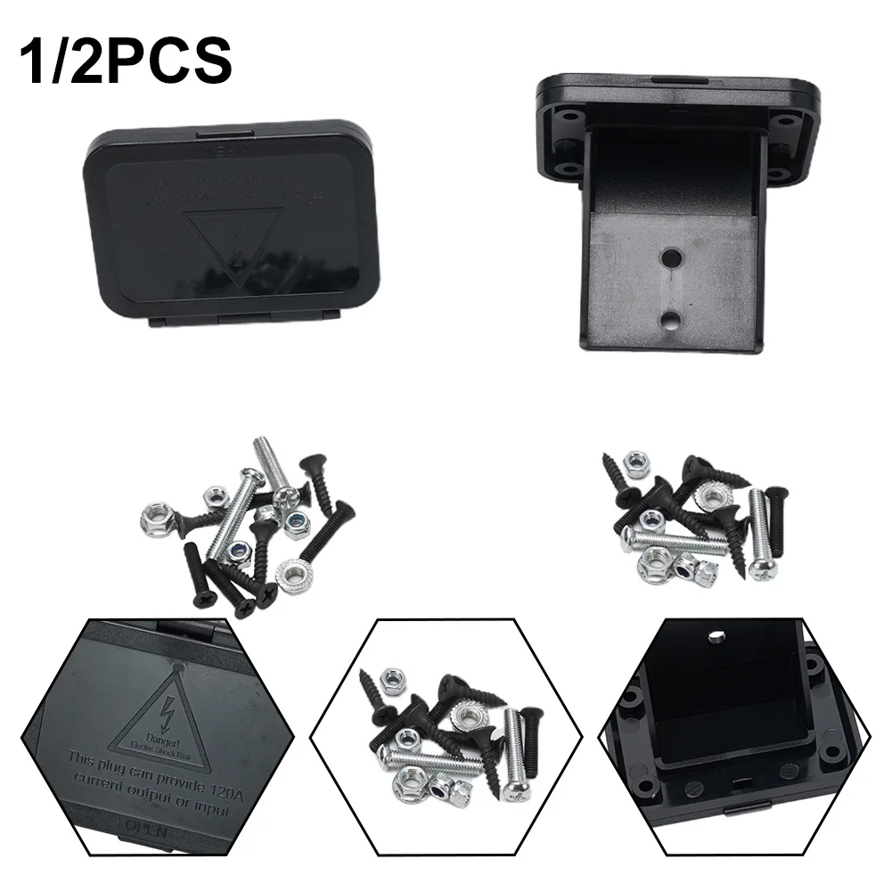 Description Picture 2 of item50A/120A FOR Anderson Plug Flush Mount Bracket Panel Bracket With Cover For Caravan Automobile Ships Part Replcement Accessories