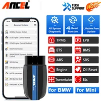 ANCEL BD300 OBD2 Scanner Full System Bluetooth Automotive Tool Scan ABS Airbag Transmission TPMS Error Code Reader for BMW  Mini 1