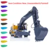 KIT LESU ET30H RC Excavator CNC 1/14 RC Hydraulic Metal Wheeled Digger Remote Control Construction Vehicles Lights Toys THZH1184 1