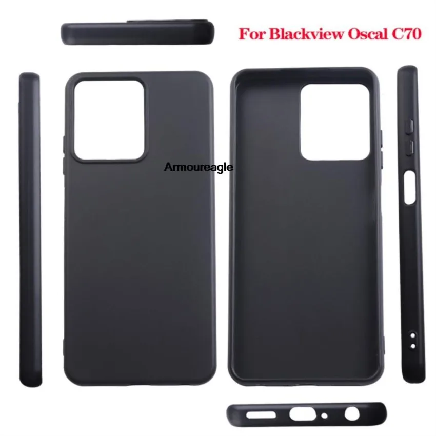 Black Guard On Per Blackview Oscal Oscal C70 Custodia Morbida In Silicone Tpu Per Black View Bv Oscalc70 Custodia Protettiva