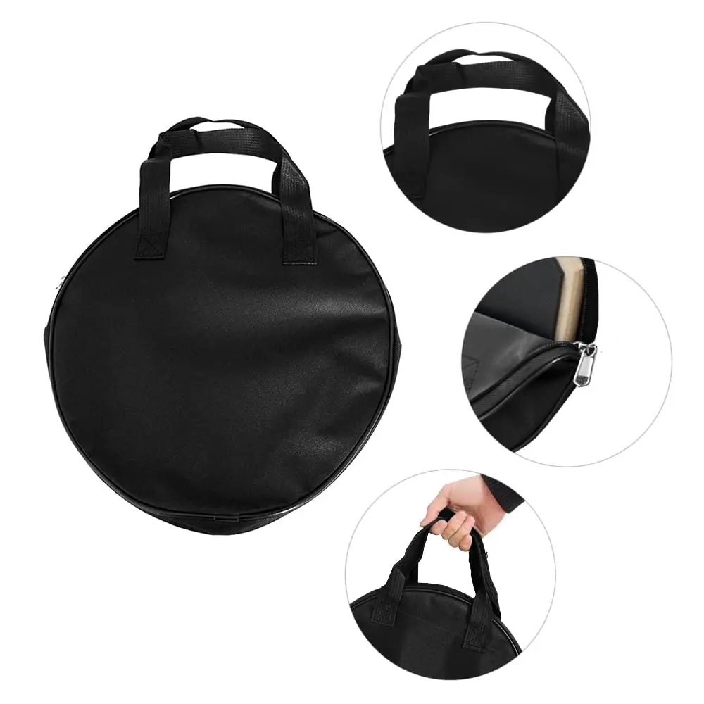 Arborea 12 Inch Drum Practice Pad-Double Sided Rubber Dumb Pad and 5A Drumsticks & Storage Bag For Drummers and Beginners