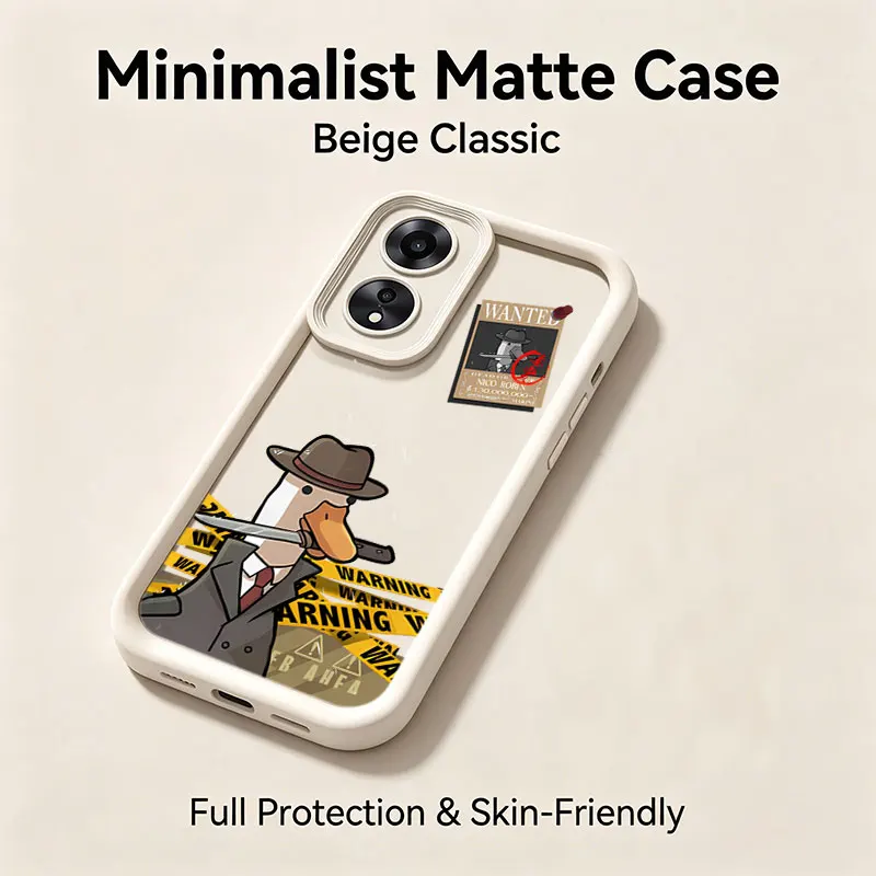 Whimsical Fighting Duck Silicone Phone Case