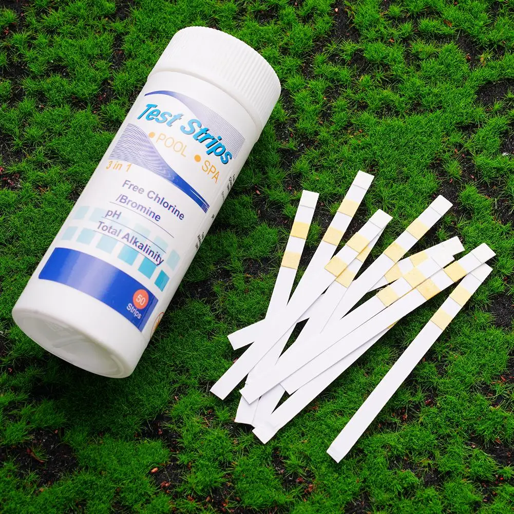 Water Quality Test Kit 3 In 1 Test Paper Chlorine Immersion Hot Tub PH Test Spa Strips Water Strips Swimming Paper Pool Tester Tool