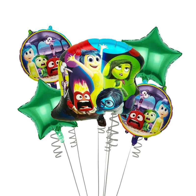 thumbnail image 1 of Disney Inside Out 2 - Juego de decoración para fiesta de cumpleaños, platos, vasos, servilletas, vasos, globos, suministros, kit de regalo, 1 of 5