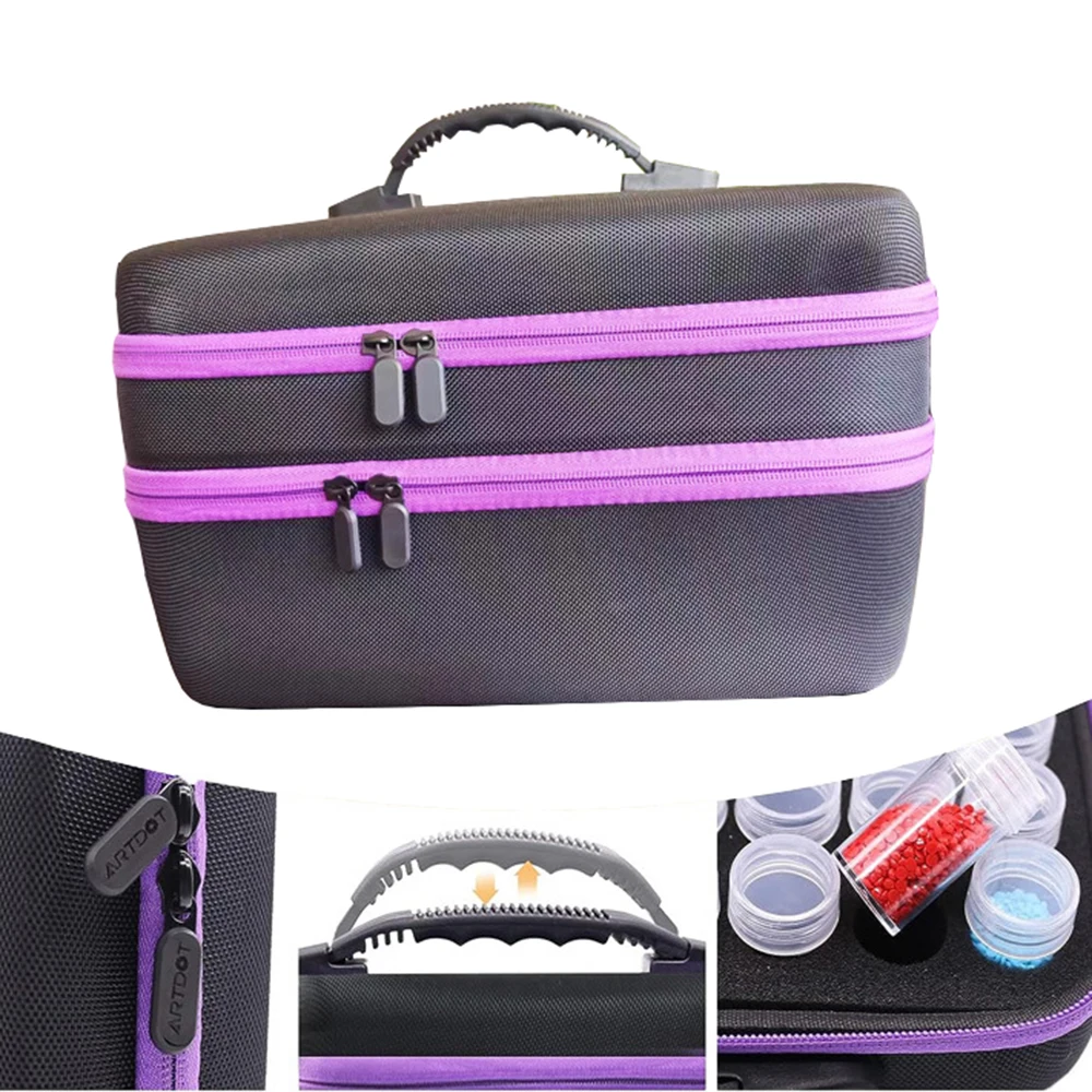 240 Slot Bottles Diamond Painting Storage Box Large Capacity Set Beads  Storage Carry Case Handbag With Accssories Tool Kit - AliExpress