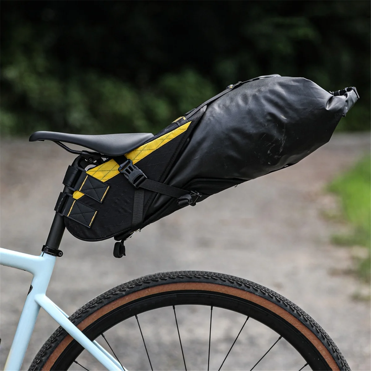 AA87Rhinowalk 자전거 안장 가방 안정적인 흔들리지 않는 14L 대용량 이동식 드라이 백 도로 자전거 방수