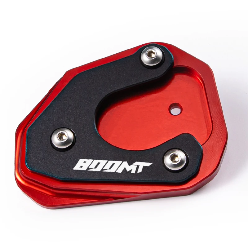 Enhanced Motorcycle Side Stand Extension Pad Bracket