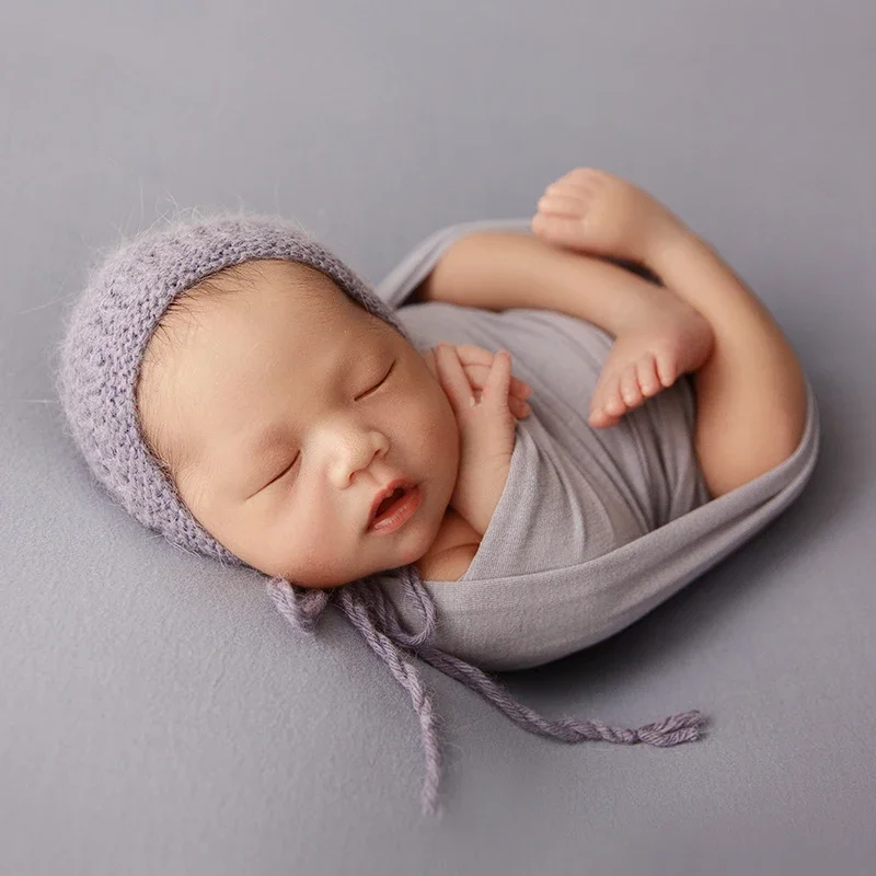 Luxurious Newborn Photography Wrap Blanket & Backdrop Set