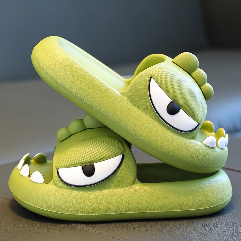 

2024 Slippers Kids Cartoon Dinosaur Children Slippers for Boys Summer Beach Shoe Anti Slip Sandals Kids Shoe for Girl Pantuflas